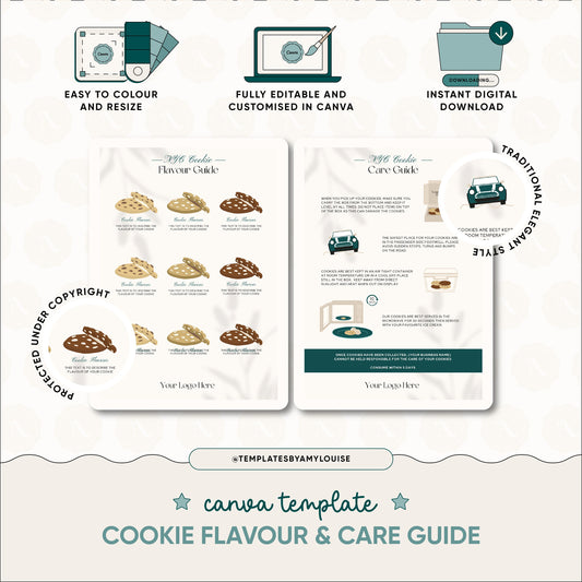 Cookie Flavour & Care Guide - 'Traditional Elegant Style'