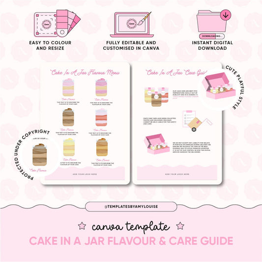 Cake In a Jar Flavour and Care Guide - 'Cute Playful Style'