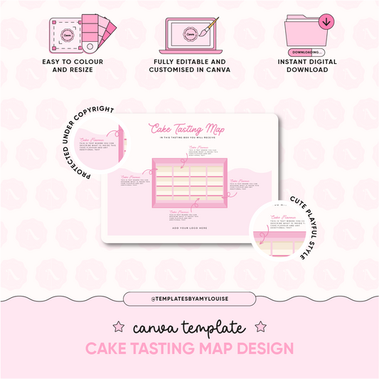 Cake Tasting Map - 'Cute & Playful Style'