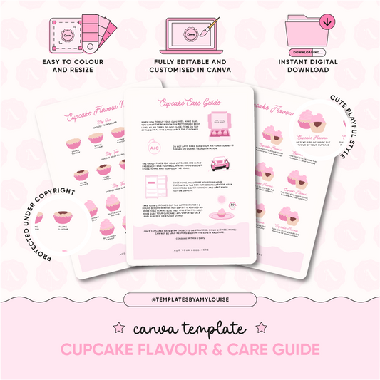 Cupcake Flavour & Care Guide - 'Cute & Playful Style'