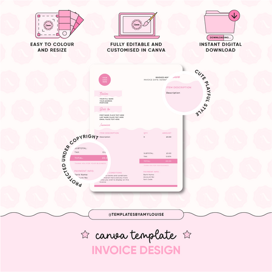 Invoice Design - 'Cute & Playful Style'