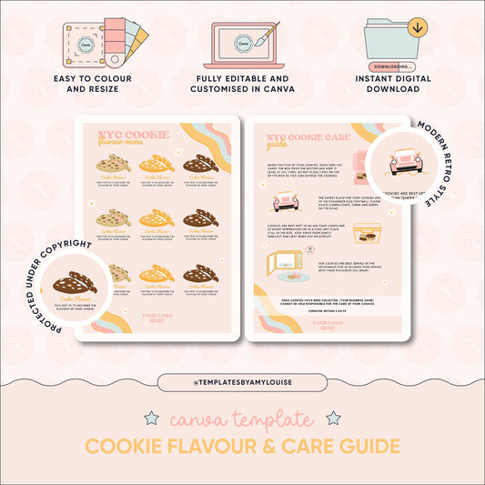 Cookie Flavour & Care Guide - 'Modern Retro Style'